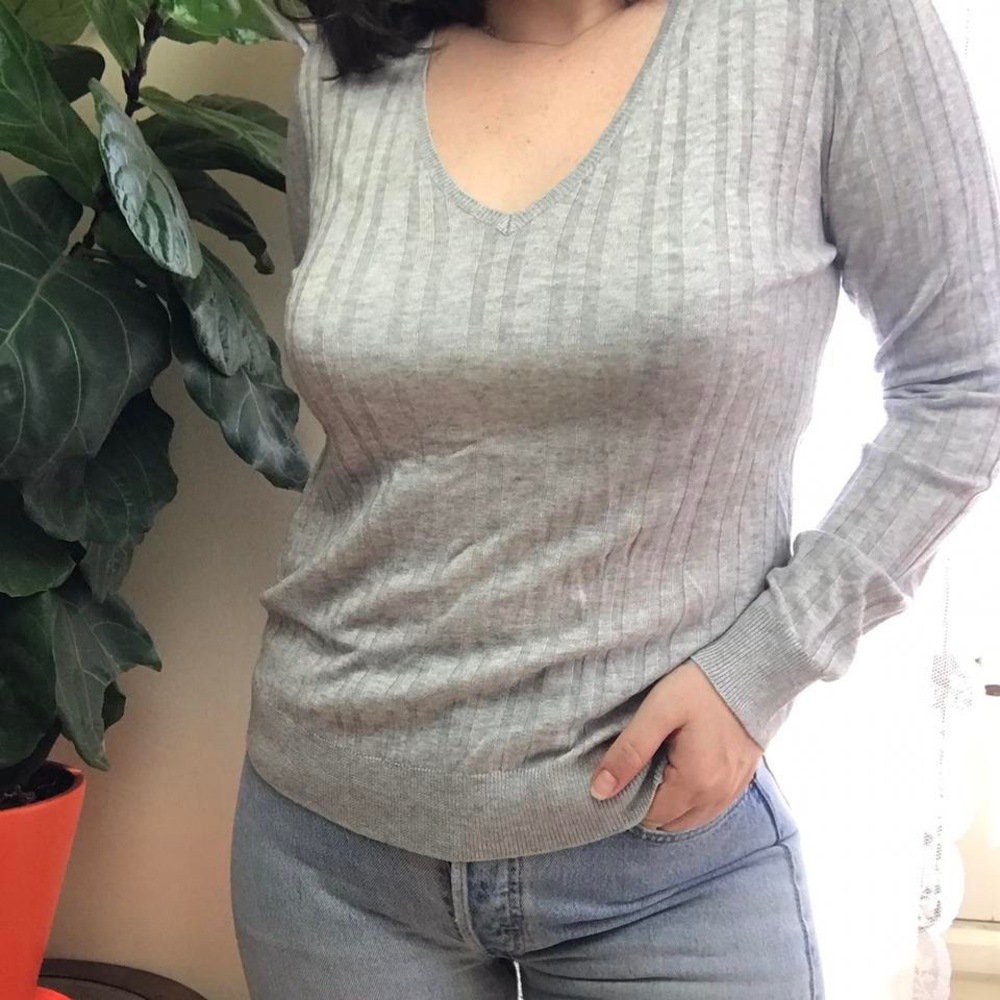 7 For All Mankind grey sweater